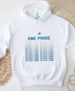 One pride Detroit Lions football logo shirt
