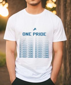 One pride Detroit Lions football logo shirt