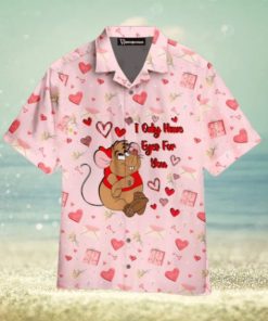 Only Have Eyes For You Gus Gus Mouse Valentine Day Hawaiian Shirt Aloha For Men And Women