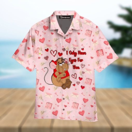 Only Have Eyes For You Gus Gus Mouse Valentine Day Hawaiian Shirt Aloha For Men And Women