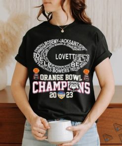 Orange Basket Trophy Lovett Bell Georgia Bulldogs Orange Bowl Champions shirt