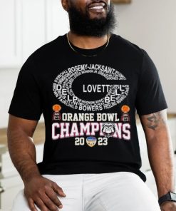 Orange Basket Trophy Lovett Bell Georgia Bulldogs Orange Bowl Champions shirt