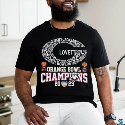 Orange Basket Trophy Lovett Bell Georgia Bulldogs Orange Bowl Champions shirt