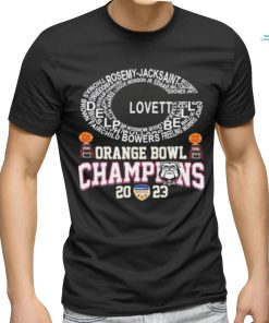 Orange Basket Trophy Lovett Bell Georgia Bulldogs Orange Bowl Champions shirt