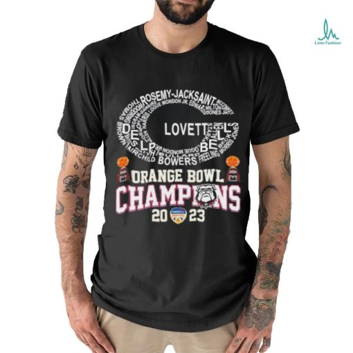 Orange Basket Trophy Lovett Bell Georgia Bulldogs Orange Bowl Champions shirt