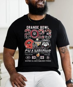 Orange Bowl 2023 Georgia Bulldogs Champions UGA 63 03 FSU T Shirts
