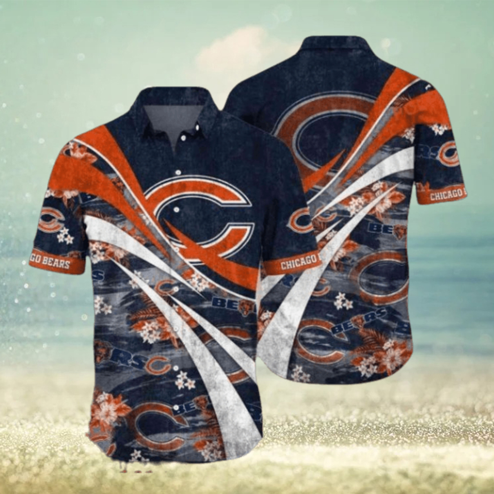 Orange White Curve Dark NFL Chicago Bears Shirt Orange White Curve Dark NFL Chicago Bears Shirt