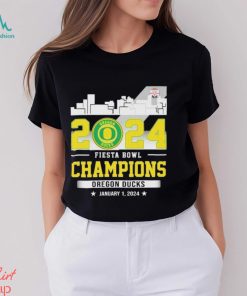 Oregon Duck skyline Fiesta Bowl Champions January 1, 2024 Shirt