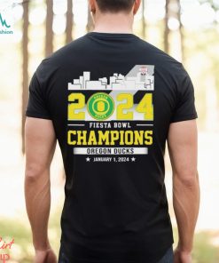 Oregon Duck skyline Fiesta Bowl Champions January 1, 2024 Shirt