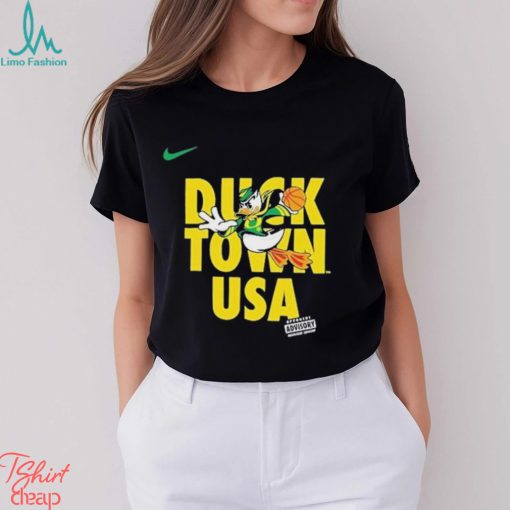 Oregon Ducks Basketball Nike Duck Town USA Shirt
