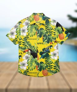 Oregon Ducks Floral Hawaiian Shirt