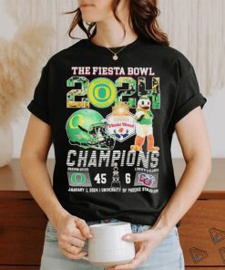 Oregon Ducks Mascot The Fiesta Bowl 2024 Champions Shirt