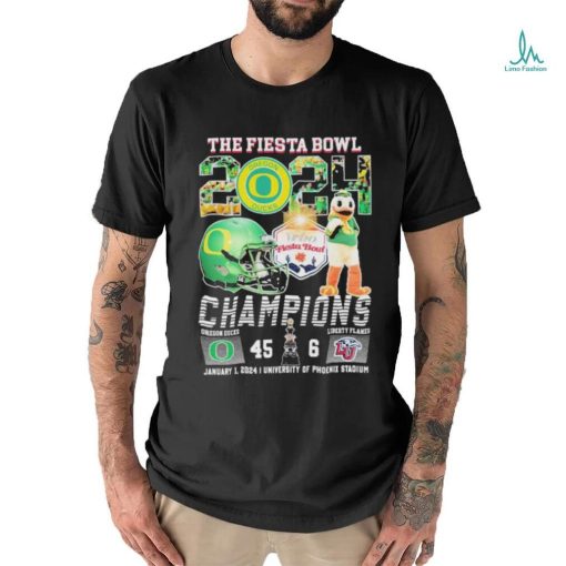 Oregon Ducks Mascot The Fiesta Bowl 2024 Champions Shirt