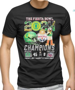 Oregon Ducks Mascot The Fiesta Bowl 2024 Champions Shirt