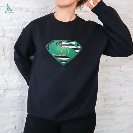 Oregon Ducks Superman logo shirt