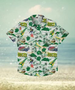 Oregon Ducks Thematic Stadium Print Hawaiian Shirt