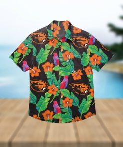 Oregon State Beavers Floral Hawaiian Shirt