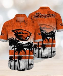 Oregon State Beavers Logo Coconut Tropical Hawaiian Shirt Beach Gift For Fans