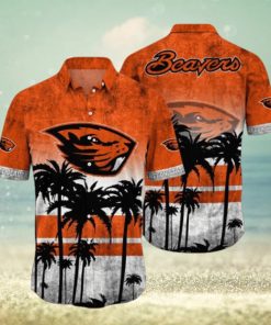 Oregon State Beavers Logo Coconut Tropical Hawaiian Shirt Beach Gift For Fans