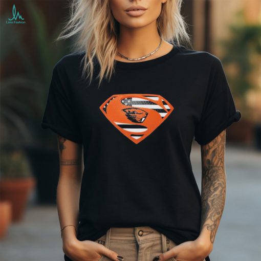 Oregon State Beavers Superman logo shirt