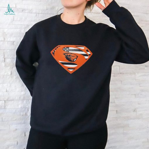 Oregon State Beavers Superman logo shirt