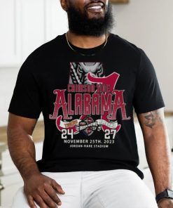 Original Alabama Crimson Tide Win 27 24 Auburn Tigers 2023 Iron Bowl Champions Final Score T Shirt