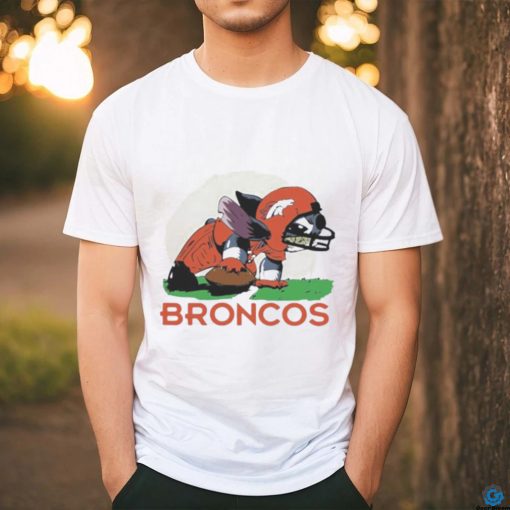 Original Angry Stitch Character Player Denver Broncos Football Logo t shirt