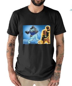 Original Boston Bruins VS St. Louis Blues NHL 2024 mascot cartoon hockey shirt