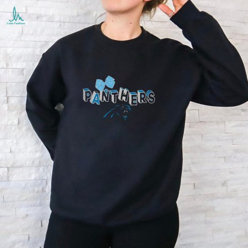 Outerstuff Nfl Toddler Carolina Panthers Long Sleeve Bow Graphic T Shirt