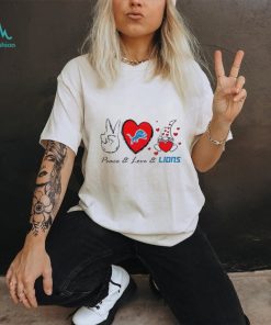 Peace Love Lions Heart With Gnome Shirt