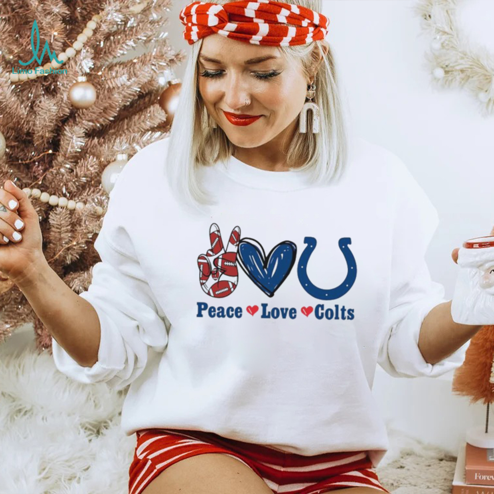 Peace love Colts shirt Peace love Colts shirt