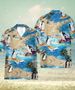 Penguin Island Funny 3D Hawaiian Shirt Holiday Gift