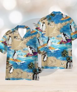 Penguin Island Funny 3D Hawaiian Shirt Holiday Gift