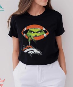 People The Grinch Hold Denver Broncos NFL Football Logo T Shirt