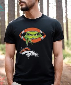 People The Grinch Hold Denver Broncos NFL Football Logo T Shirt