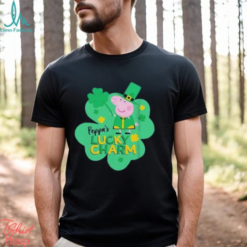Peppa pig mad engine youth peppa’s lucky charm st. paddy’s day graphic 2024 shirt