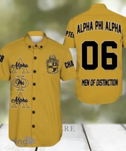 Personalized Alpha Phi Alpha Gold Hawaiian Shirt For Men And Women