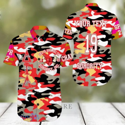 Personalized Delta Iota Delta Camo Hawaiian Shirt For Men And Women