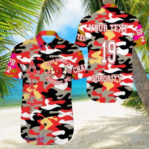 Personalized Delta Iota Delta Camo Hawaiian Shirt For Men And Women