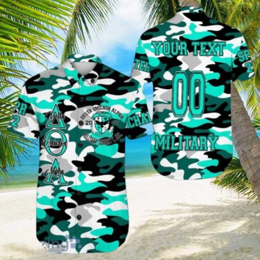 Personalized Delta Omicron Alpha Camo Hawaiian Shirt For Men And Women