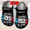 Personalized Gaming Is My Valentine Clog Shoes For Men And Women Classic Valentine Crocs Valentines Day Crocs NEW