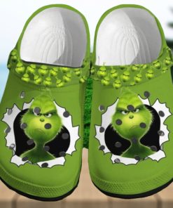 Personalized Grinch Christmas Crocs Classic Clog Shoes