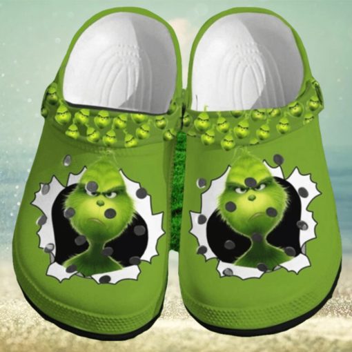 Personalized Grinch Christmas Crocs Classic Clog Shoes