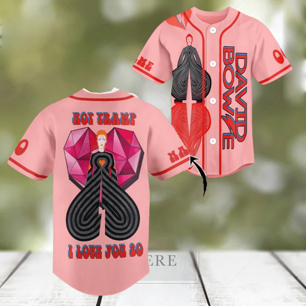 Personalized Hot Tramp I Love You So David Bowe Pink Design Baseball Jersey Personalized Hot Tramp I Love You So David Bowe Pink Design Baseball Jersey