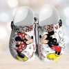 Personalized Mickey Minnie Kiss Crocs