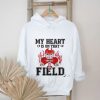 Personalized My Heart Is On That Field American Football T Shirt