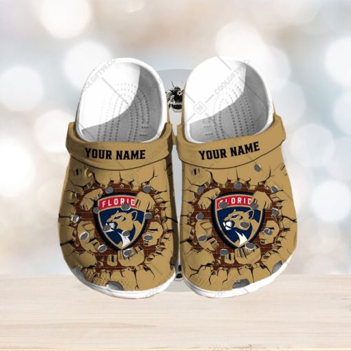 Personalized NHL Florida Panthers Broken Wall Crocs