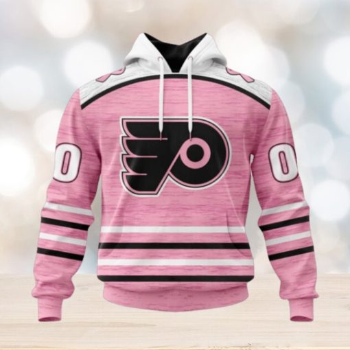Personalized NHL Philadelphia Flyers Hoodie Special Pink Fight Breast Cancer Design Hoodie