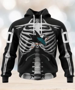 Personalized NHL San Jose Sharks Hoodie Special Skeleton Costume For Hoodie