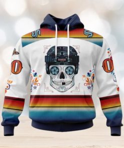 Personalized NHL Seattle Kraken Hoodie Special Design For Dia De Los Muertos Hoodie